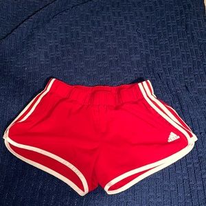 Red Adidas AKTIV Track Shorts